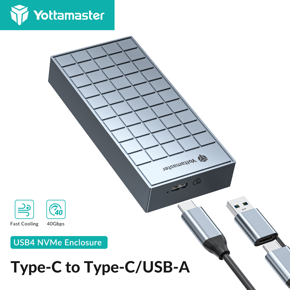 Thunderbolt 4 External Ssd 4Tb - Yotta master 40gbps m.2 nvme ssd