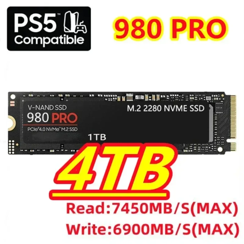 Original 980 PRO M.2 2280 NVMe – Pcie 4.0 4Tb 2280 Ssd 7450Mbps Bewertung und Preis